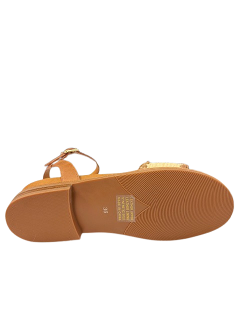 Jax & Bard Women's Ambitious Beige Raffia Tan